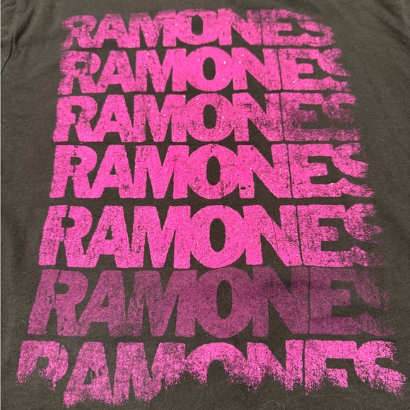 Torrid Ramones Vintage Black Slim Fit Crew Tee - Picture 9 of 11